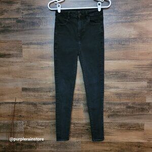 American Eagle Jeans 2 S Jegging Highest Rise Next Level Stretch Black Wash